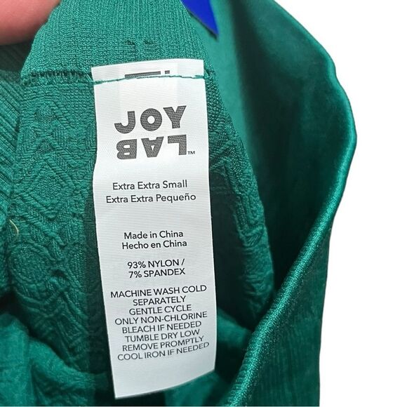 NWT JoyLab Women’s Green 7/8 Length Textured High-Rise Leggings, Size XXS, NWT - Picture 8 of 10
